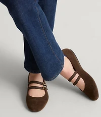 Rothy's The Revelvet Double Buckle Mary Jane Flats