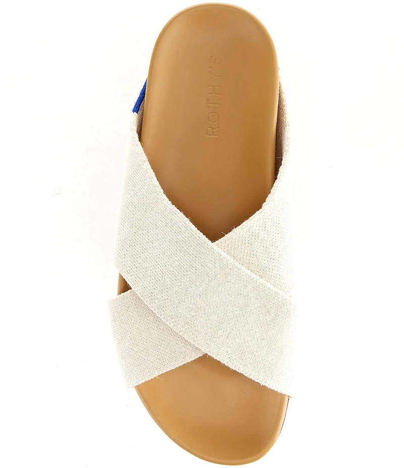 Rothy's The Weekend Knit Cross Strap Slide Sandals