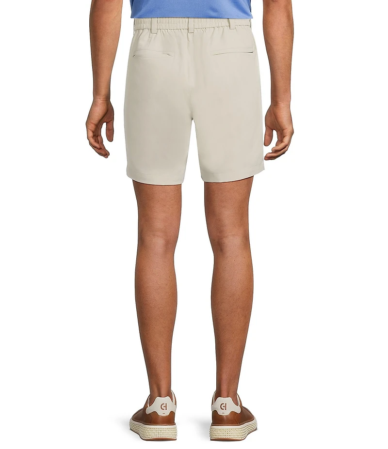 Roundtree & York Performance Flat Front Partial E-Waist 7#double; Shorts