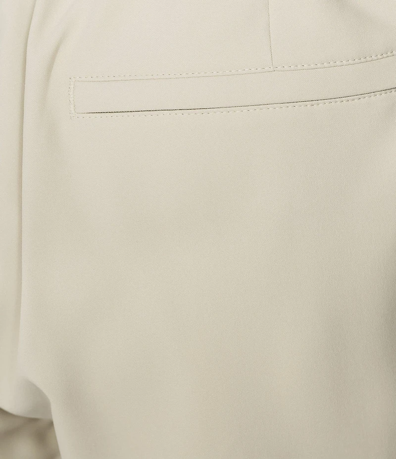 Roundtree & York Performance Flat Front Partial E-Waist 7#double; Shorts
