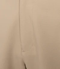 Roundtree & York Performance Flat Front Partial E-Waist 7#double; Shorts