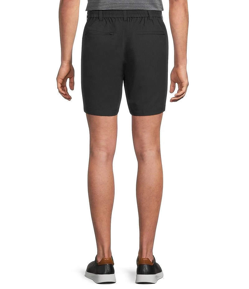 Roundtree & York Performance Flat Front Partial E-Waist 7#double; Shorts