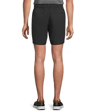 Roundtree & York Performance Flat Front Partial E-Waist 7#double; Shorts