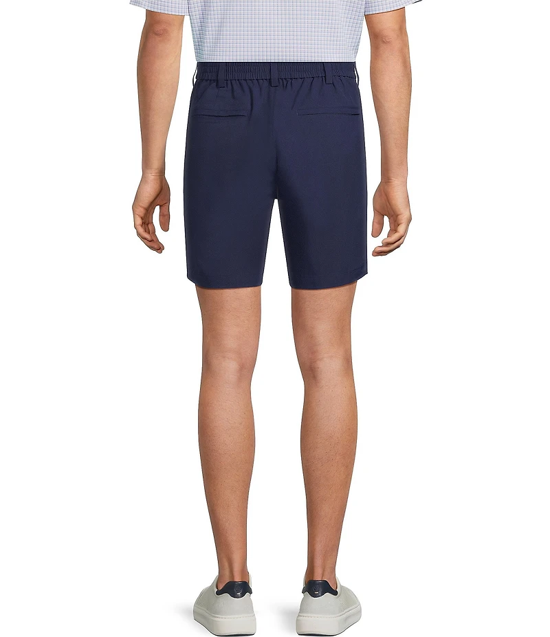 Roundtree & York Performance Flat Front Partial E-Waist 7#double; Shorts