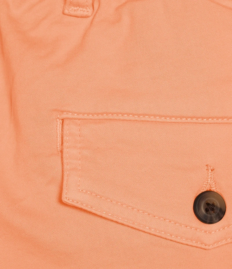 Roundtree & Yorke 6#double; Inseam Flat Front Garment Dyed Elastic Shorts