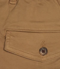 Roundtree & Yorke 6#double; Inseam Flat Front Garment Dyed Elastic Shorts