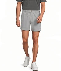 Roundtree & Yorke 6#double; Inseam Flat Front Garment Dyed Elastic Shorts