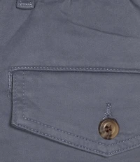 Roundtree & Yorke 6#double; Inseam Flat Front Garment Dyed Elastic Shorts