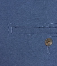 Roundtree & Yorke 7#double; Flat Front Heather Performance Shorts