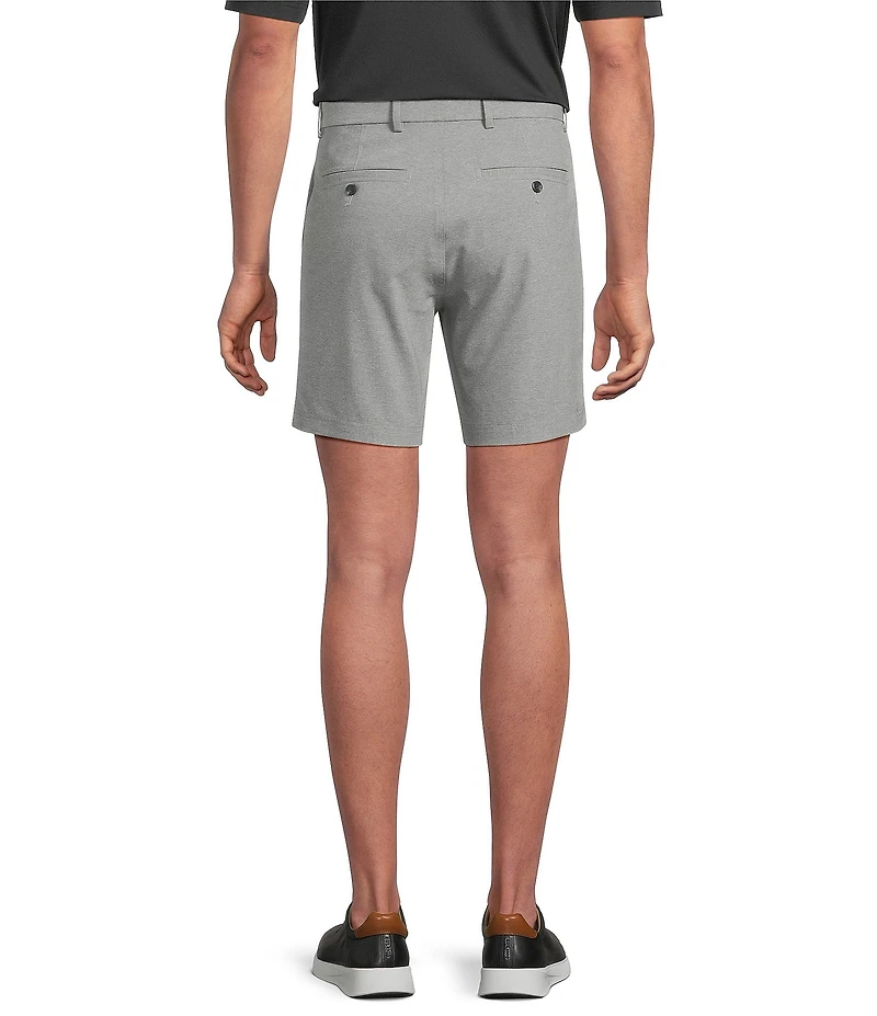 Roundtree & Yorke 7#double; Flat Front Heather Performance Shorts
