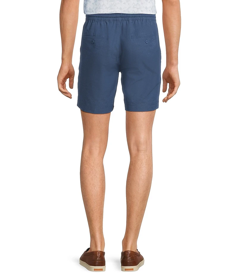 Roundtree & Yorke 7#double; Flat Front Performance Pull On Shorts