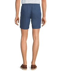 Roundtree & Yorke 7#double; Flat Front Performance Pull On Shorts