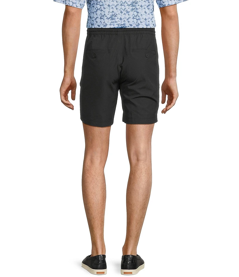 Roundtree & Yorke 7#double; Flat Front Performance Pull On Shorts