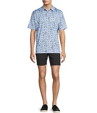 Roundtree & Yorke 7#double; Flat Front Performance Pull On Shorts