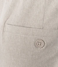 Roundtree & Yorke 7#double; Flat Front Performance Pull On Shorts
