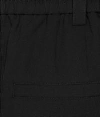 Roundtree & Yorke 7#double; Mid Rise Flat Front Performance Shorts
