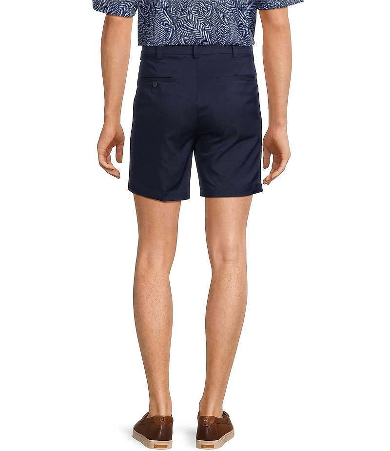 Roundtree & Yorke The Fairway 7#double; Flat Front Performance Shorts