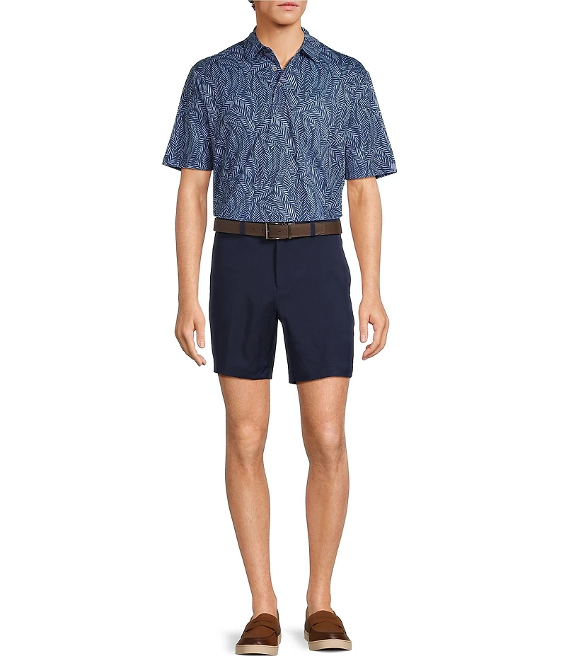 Roundtree & Yorke The Fairway 7#double; Flat Front Performance Shorts