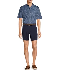 Roundtree & Yorke The Fairway 7#double; Flat Front Performance Shorts