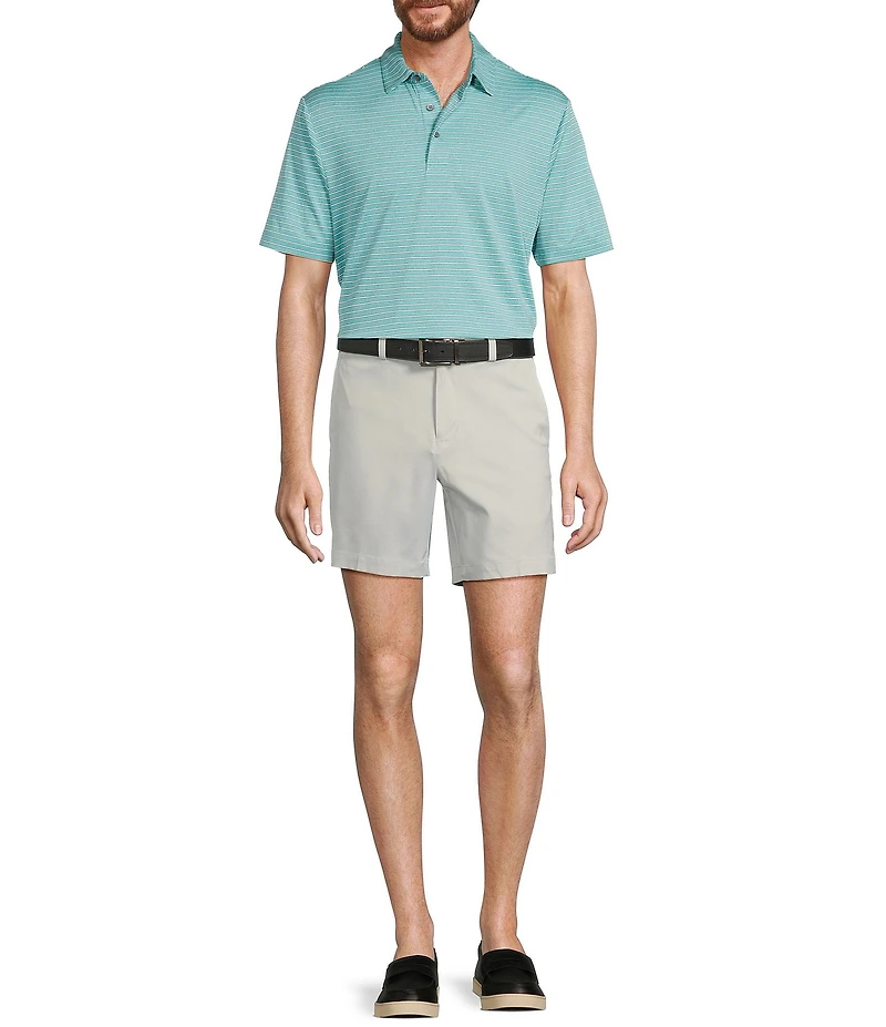 Roundtree & Yorke The Fairway 7#double; Flat Front Performance Shorts