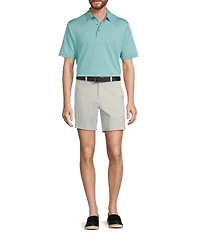 Roundtree & Yorke The Fairway 7#double; Flat Front Performance Shorts