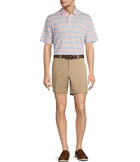 Roundtree & Yorke The Fairway 7#double; Flat Front Performance Shorts