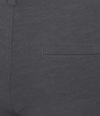 Roundtree & Yorke 7#double; Flat Front Performance Solid Texture Shorts