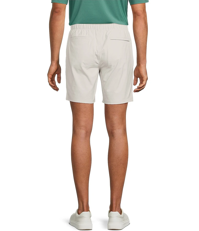 Roundtree & Yorke 8#double; Inseam Flat Front Performance Pull-On Shorts