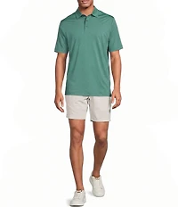 Roundtree & Yorke 8#double; Inseam Flat Front Performance Pull-On Shorts