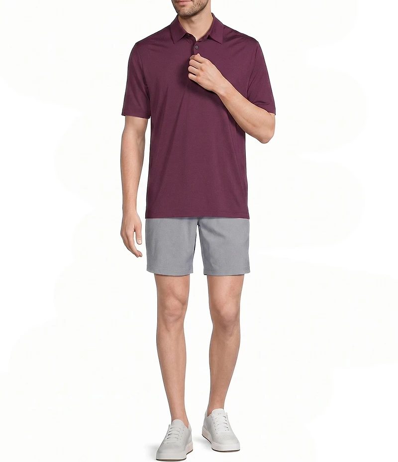 Roundtree & Yorke 8#double; Inseam Flat Front Performance Pull-On Shorts