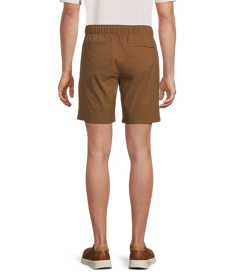 Roundtree & Yorke 8#double; Inseam Flat Front Performance Pull-On Shorts