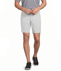 Roundtree & Yorke Solid Flat Front Performance 8#double; Inseam Shorts