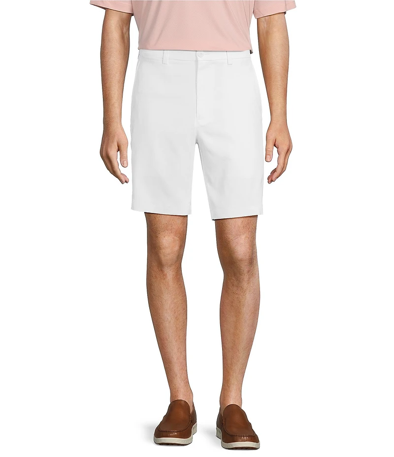 Roundtree & Yorke The Fairway 9#double; Flat Front Classic Fit Performance Shorts