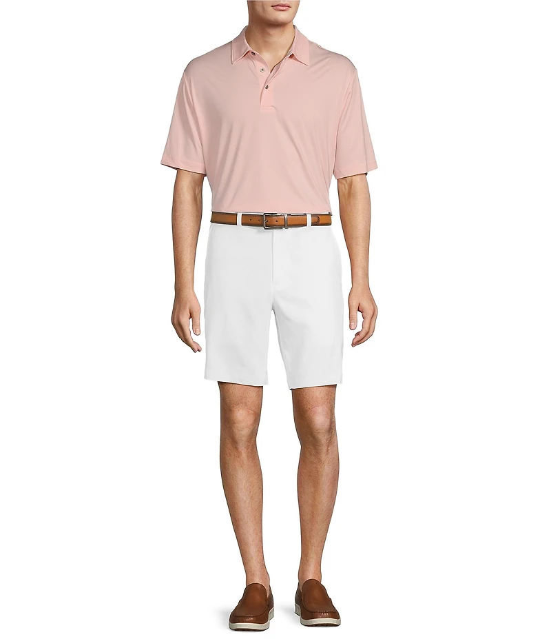 Roundtree & Yorke The Fairway 9#double; Flat Front Classic Fit Performance Shorts