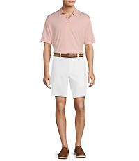Roundtree & Yorke The Fairway 9#double; Flat Front Classic Fit Performance Shorts