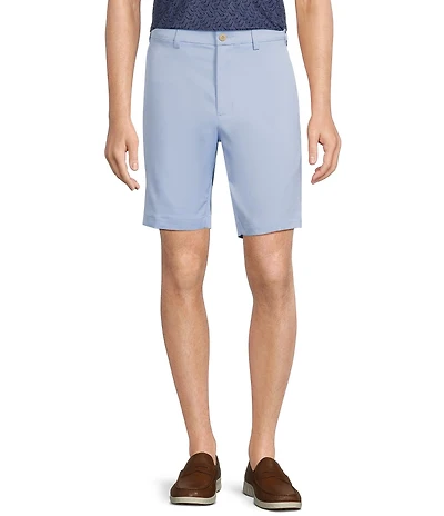 Roundtree & Yorke The Fairway 9#double; Flat Front Classic Fit Performance Shorts