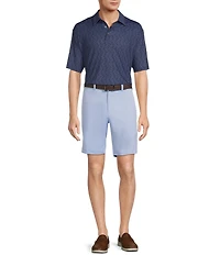 Roundtree & Yorke The Fairway 9#double; Flat Front Classic Fit Performance Shorts