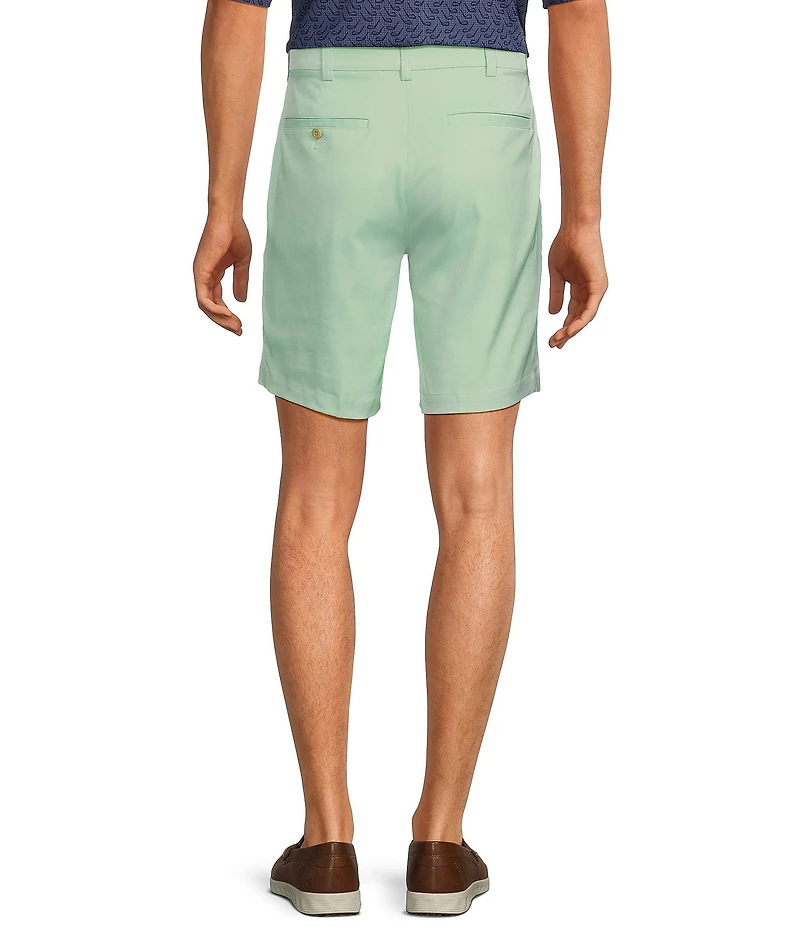 Roundtree & Yorke The Fairway 9#double; Flat Front Classic Fit Performance Shorts