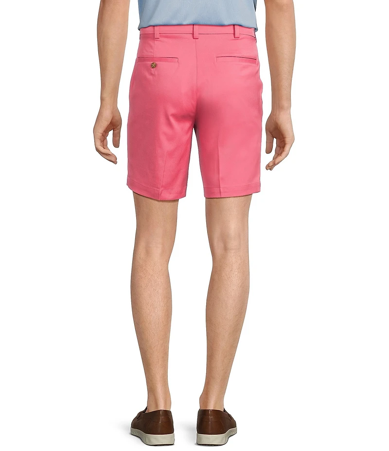 Roundtree & Yorke The Fairway 9#double; Flat Front Classic Fit Performance Shorts