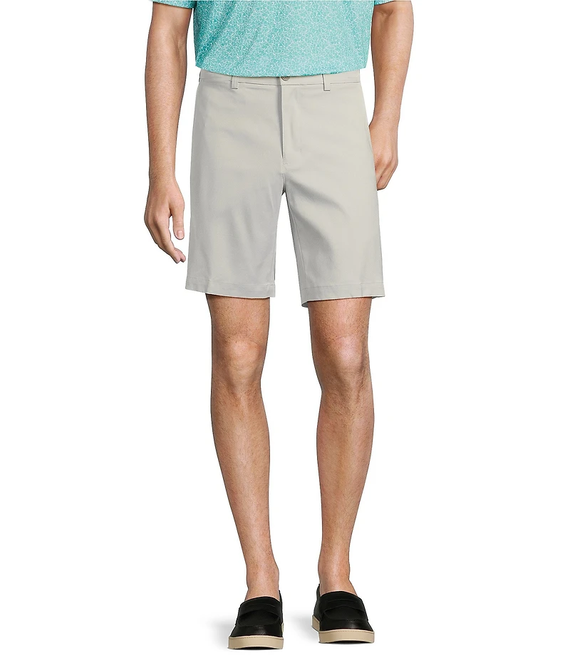 Roundtree & Yorke The Fairway 9#double; Flat Front Performance Shorts