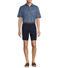 Roundtree & Yorke The Fairway 9#double; Flat Front Performance Shorts