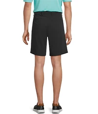 Roundtree & Yorke 9#double; Flat Front Performance Solid Texture Shorts