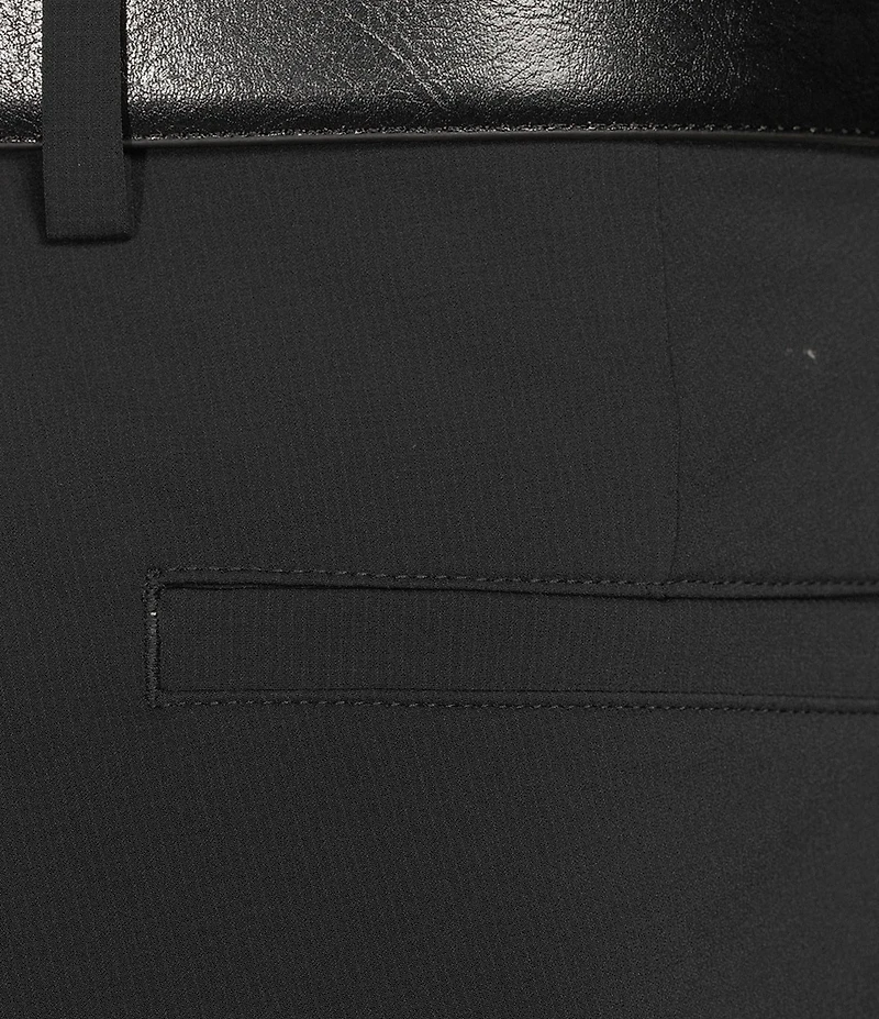 Roundtree & Yorke 9#double; Flat Front Performance Solid Texture Shorts