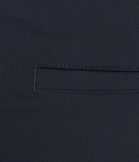 Roundtree & Yorke 9#double; Flat Front Performance Solid Texture Shorts