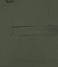 Roundtree & Yorke 9#double; Flat Front Performance Solid Texture Shorts