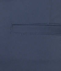 Roundtree & Yorke 9#double; Flat Front Performance Solid Texture Shorts