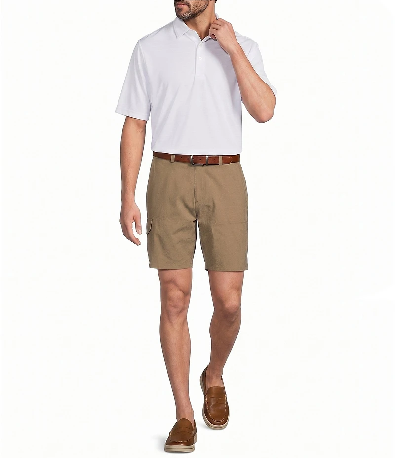 Roundtree & Yorke 8#double; Inseam Performance Cargo Shorts