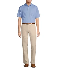 Roundtree & Yorke Andrew Fit Flat Front Linen Chino Pants