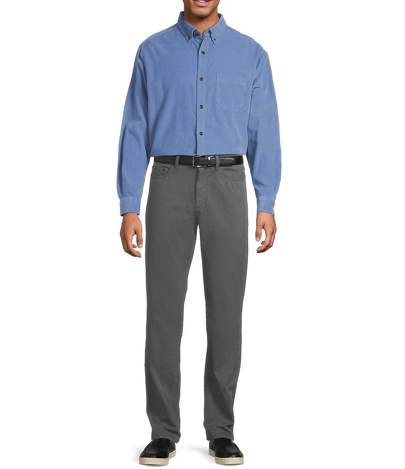 Roundtree & Yorke Andrew Straight Fit 5-Pocket Pants
