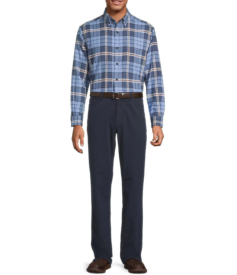 Roundtree & Yorke Andrew Straight Fit 5-Pocket Pants